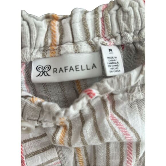 Rafaella Stripe Linen Jumpsuit size M - Picture 6 of 6